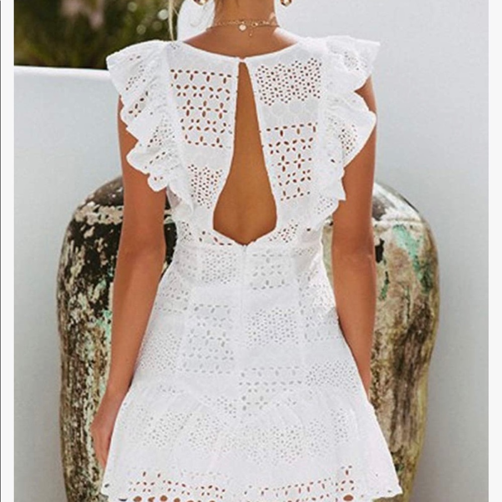 Gorgeous white lace dress